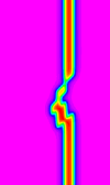 Open magnetics at pole 1VD with Noddy